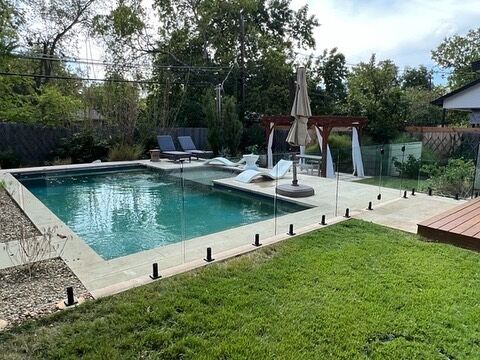 Glass pool fence project